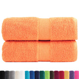 Vidaxx premium vaskeklude solund 2 stk orange 30x30 cm 600 g m2