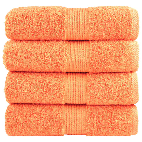 Vidaxx premium vaskeklude solund 4 stk orange 30x30 cm 600 g m2