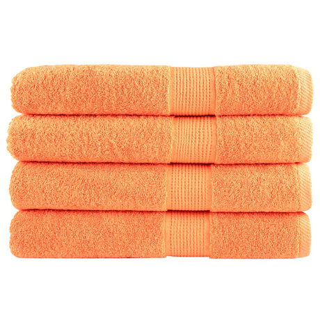 VidaXL saunahåndklæder solund 4 stk 600 g m² 80x200 cm orange