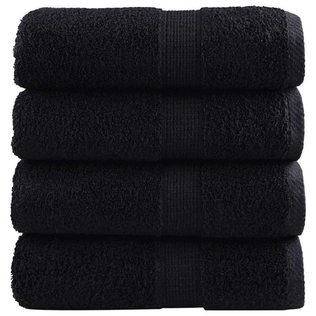 Vidaxl gastendoekjes solund 4 st 600 g m² 30x50 cm zwart