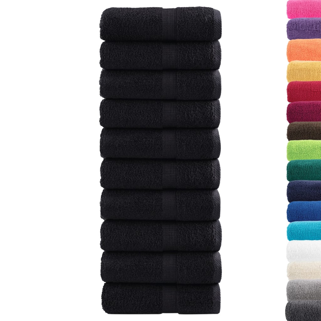 Vidaxl gastendoekjes solund 10 st 600 g m² 30x50 cm zwart