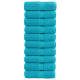 Vidaxx premium vaskeklude solund 10 stk turkis 30x30 cm 600 g m2