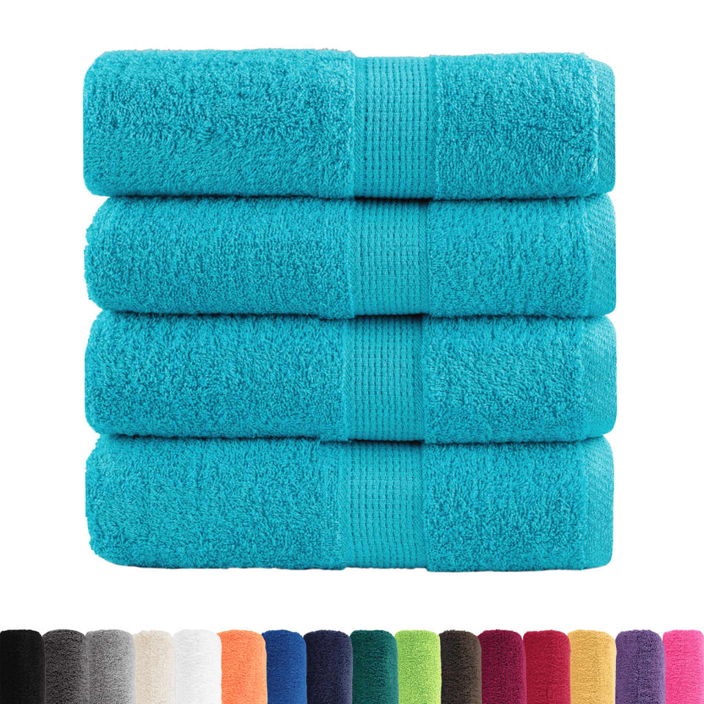 Vidaxl gastendoekjes solund 4 st 600 g m² 30x50 cm turquoise