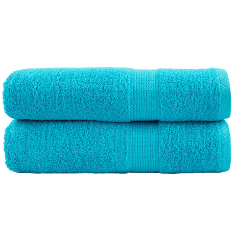 Vidaxl handdoeken solund 2 st 600 g m² 50x100 cm turquoise