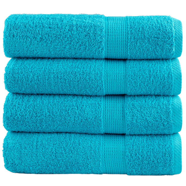 VidaXL badehåndklæder solund 4 stk 600 g m² 100x150 cm