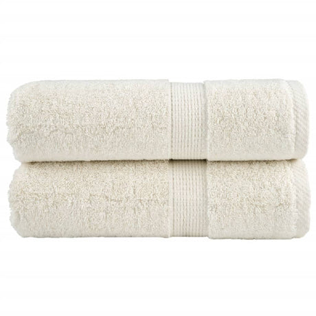 Vidaxx premium vaskeklude solund 2 stk creme 30x30 cm 600 g m2
