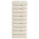 Vidaxx premium vaskeklude solund 10 stk creme 30x30 cm 600 g m2
