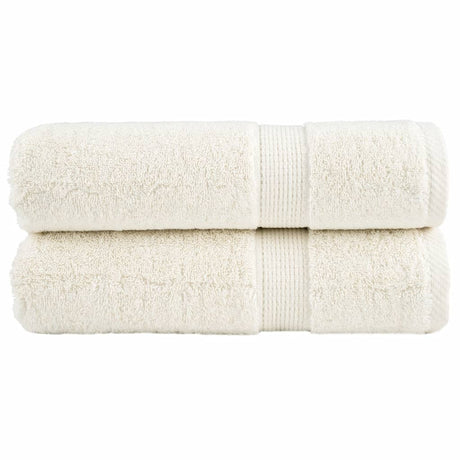 Vidaxx håndklæder solund 2 stk 600 g m² 50x100 cm cremefarvede