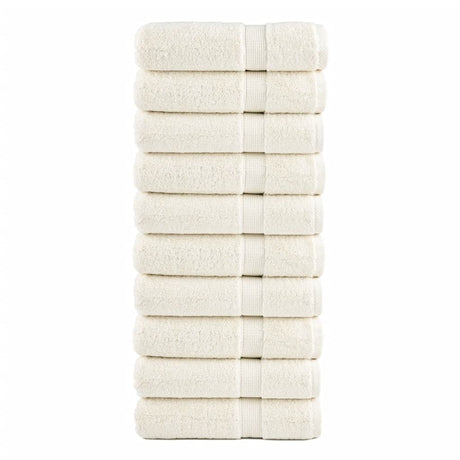 Vidaxx håndklæder solund 10 stk 600 g m² 50x100 cm creme