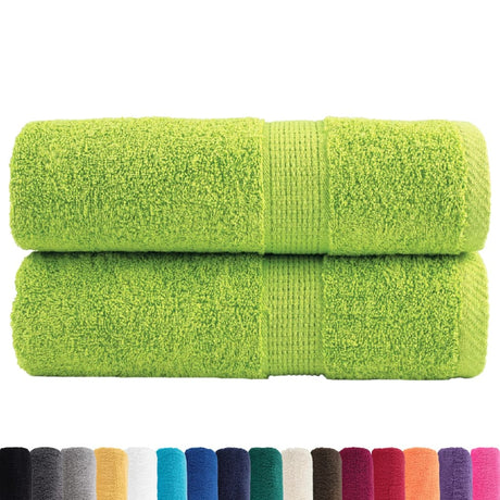 Vidaxx premium vaskeklude solund 2 stk æblegrøn 30x30 cm 600 g m2