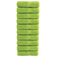 Vidaxx premium vaskeklude solund 10 stk æblegrøn 30x30 cm 600 g m²