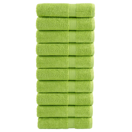 Vidaxx håndklæder solund 10 stk 600 g m² 50x100 cm æblegrøn