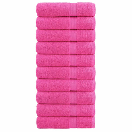 Vidaxx håndklæder solund 10 stk 600 g m² 50x100 cm pink