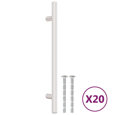 VidaXL håndtag 20 stk 160 mm rustfrit stål sølvfarvet