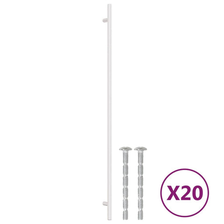 VidaXL håndtag 20 stk 480 mm rustfrit stål sølvfarvet
