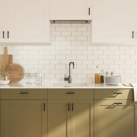 VidaXL håndtag 20 stk 64 mm rustfrit stål sort