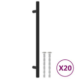 Vidaxx håndtag 20 stk 192 mm rustfrit stål sort