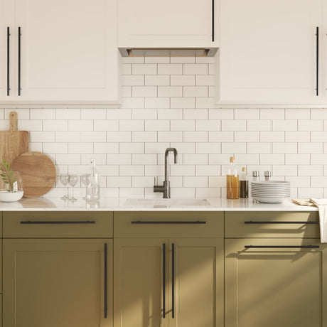 VidaXL håndtag 20 stk 320 mm rustfrit stål sort