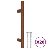 VidaXL håndtag 20 stk 96 mm rustfrit stål bronzefarvet