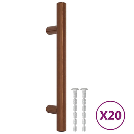 VidaXL håndtag 20 stk 96 mm rustfrit stål bronzefarvet