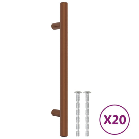 VidaXL håndtag 20 stk 128 mm rustfrit stål bronzefarvet