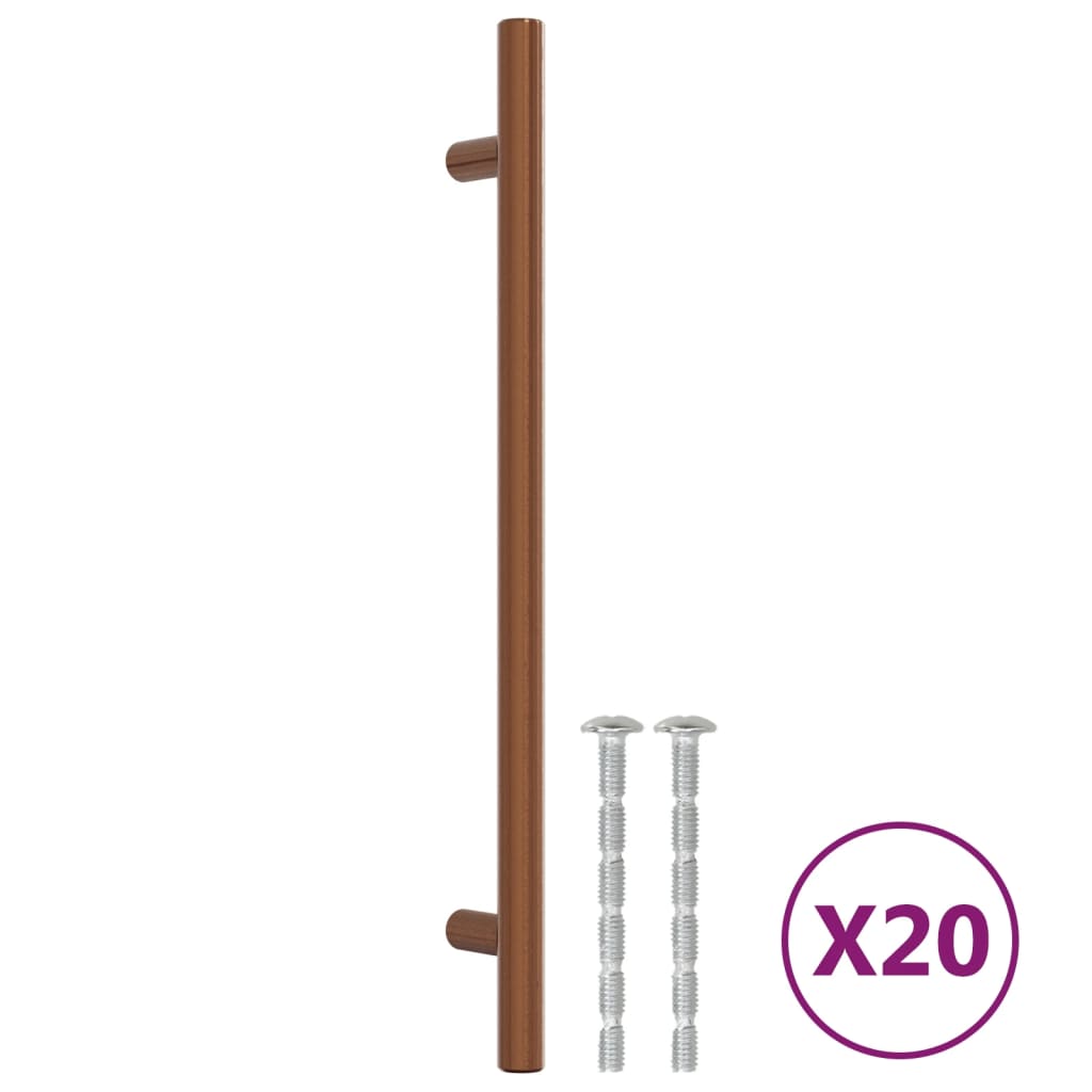 Vidaxx håndtag 20 stk 192 mm rustfrit stål bronzefarvet