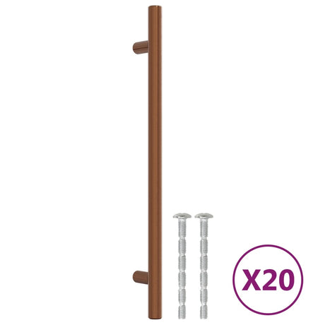 Vidaxx håndtag 20 stk 192 mm rustfrit stål bronzefarvet