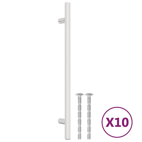 Vidaxx håndtag 10 stk 192 mm rustfrit stål sølvfarvet