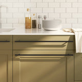 VidaXL håndtag 10 stk 480 mm rustfrit stål sort