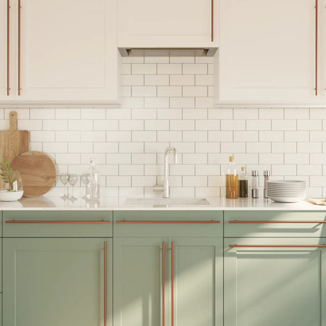 VidaXL håndtag 10 stk 480 mm rustfrit stål bronzefarvet