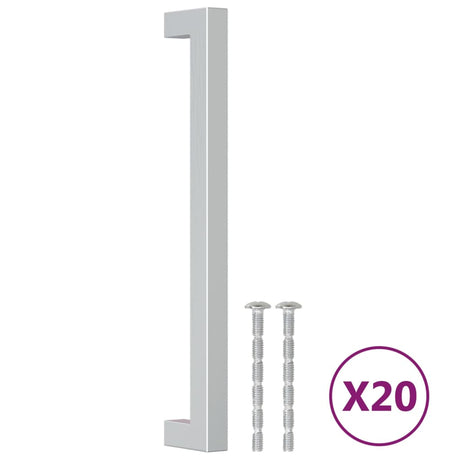 Vidaxx håndtag 20 stk 192 mm rustfrit stål sølvfarvet