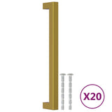 VidaXL håndtag 20 stk 192 mm rustfrit stål guldfarvet