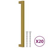 VidaXL håndtag 20 stk 224 mm rustfrit stål guldfarvet