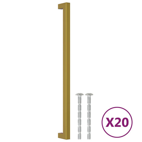 Vidaxx håndtag 20 stk 320 mm rustfrit stål guldfarvet