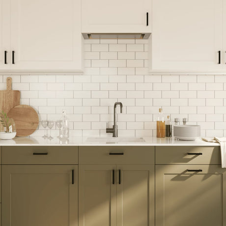 VidaXL håndtag 20 stk 96 mm rustfrit stål sort