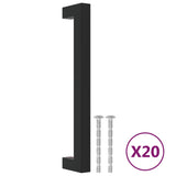 Vidaxx håndtag 20 stk 160 mm rustfrit stål sort