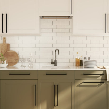 VidaXL håndtag 20 stk 320 mm rustfrit stål sort