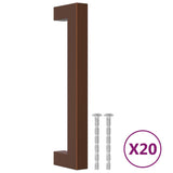 VidaXL Håndtag 20 stk 128 mm rustfrit stål bronzefarvet
