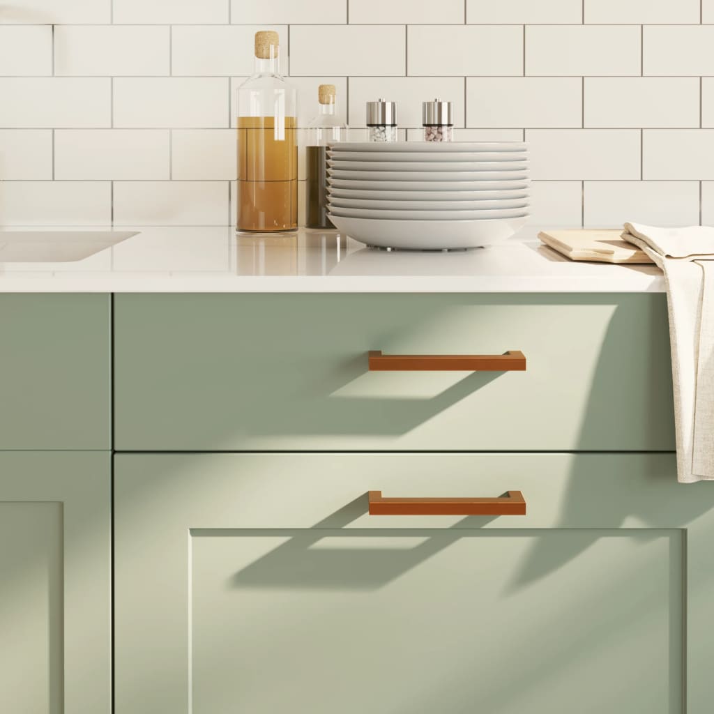 VidaXL Håndtag 20 stk 128 mm rustfrit stål bronzefarvet