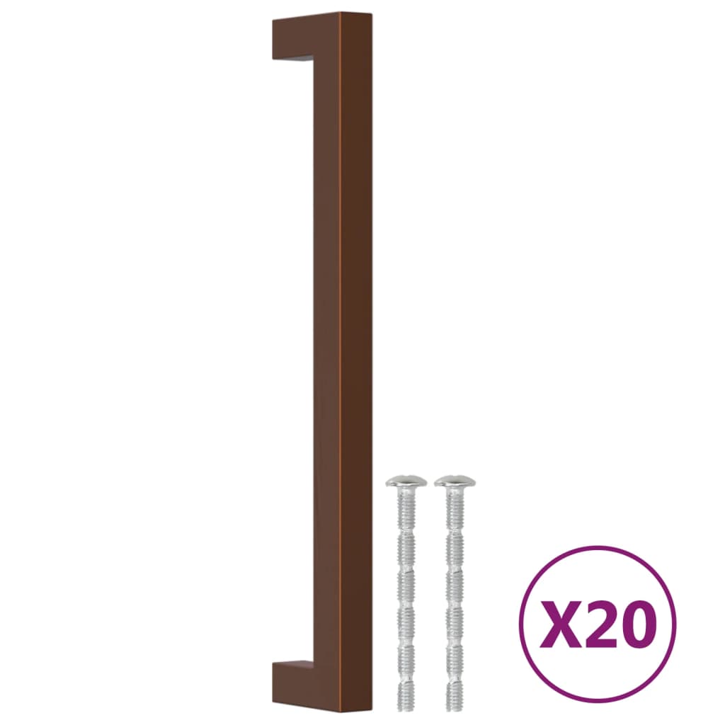 Vidaxx håndtag 20 stk 192 mm rustfrit stål bronzefarvet