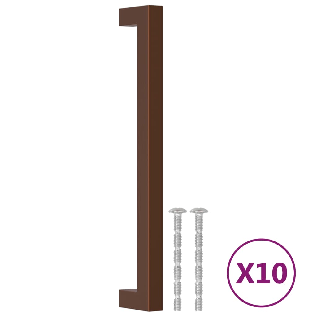 Vidaxx håndtag 10 stk 192 mm rustfrit stål bronzefarvet