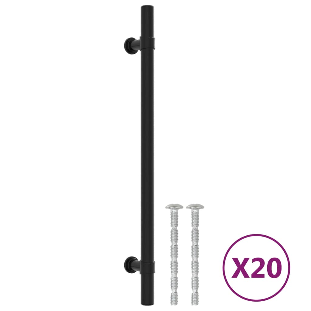 Vidaxx håndtag 20 stk 192 mm rustfrit stål sort