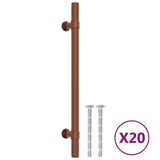 VidaXL Håndtag 20 stk 160 mm rustfrit stål bronzefarvet