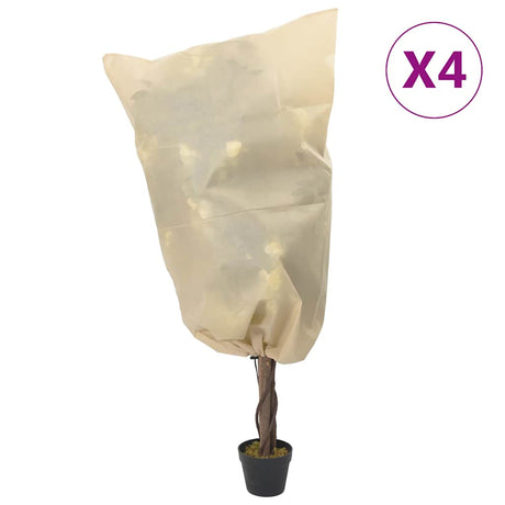 Vidaxx plantebetræk med snøre 4 stk 70 g m² 0,8x1 m