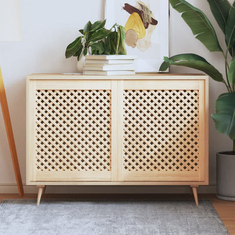 Vidaxx skabslåger med lameller 2 stk 59,5x69 cm massiv fyrretræ