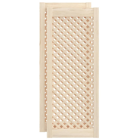 Vidaxx skabslåger med lameller 2 stk 39,5x99 cm massiv fyrretræ