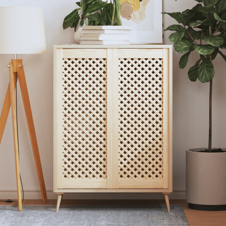Vidaxx skabslåger med lameller 2 stk 39,5x99 cm massiv fyrretræ