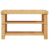 Vidaxl Shoe Rack 3-lags 70x27,5x45 cm bambus