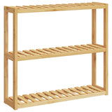 Vidaxl badeværelse rack 3-lags vægmontage 60x15x54 cm bambus