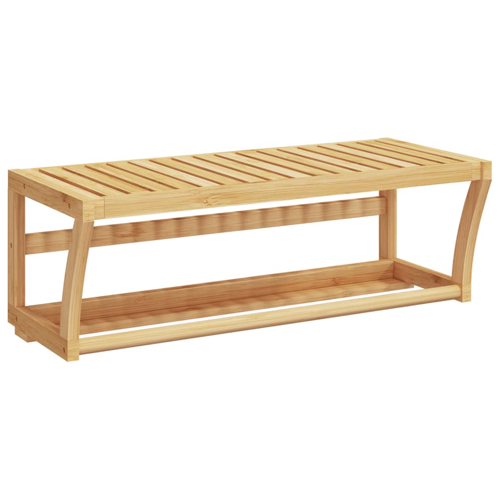 Vidaxl håndklædestativ vægmonteret 60x25x20 cm bambus
